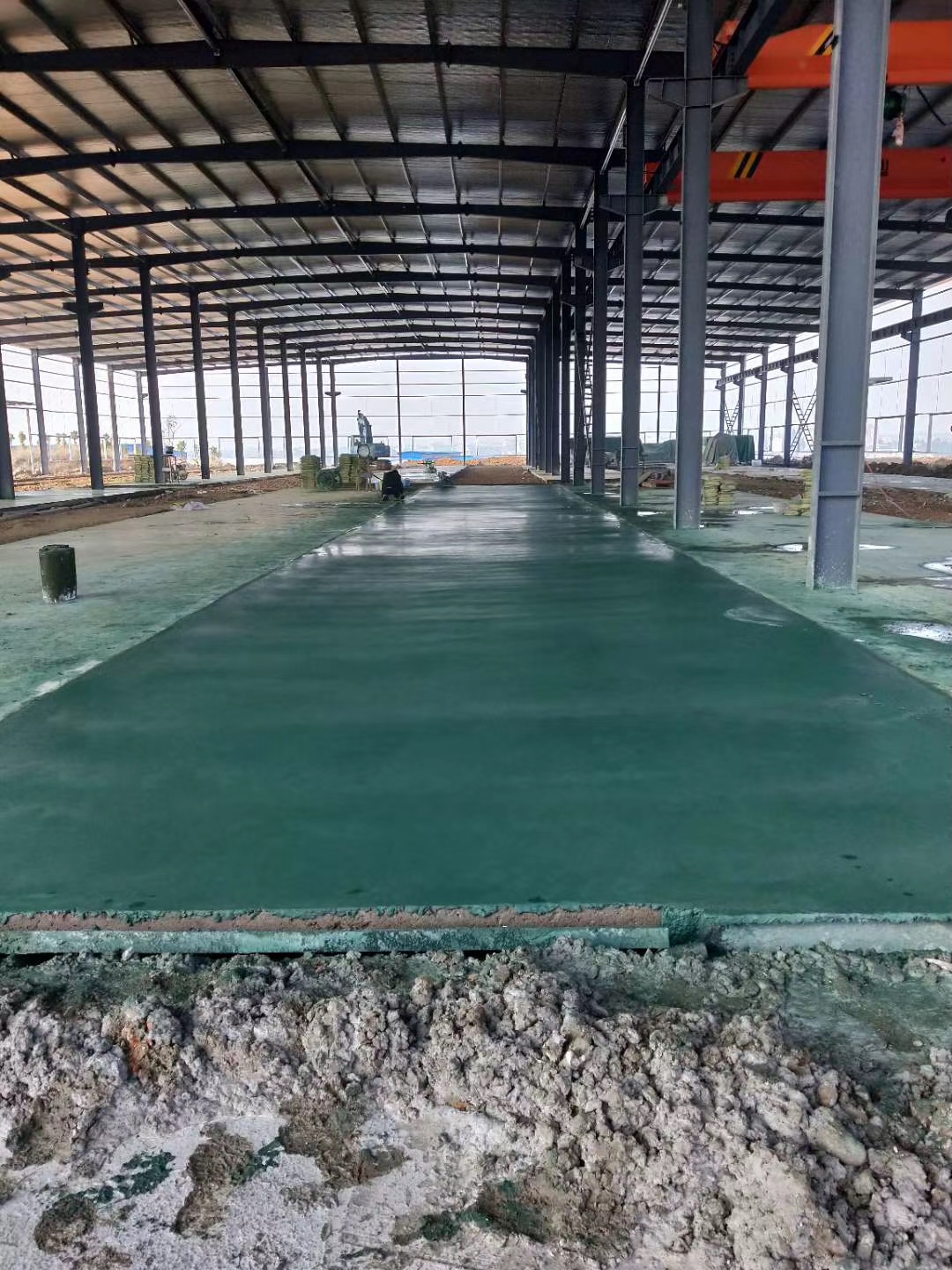 xx厂房金刚砂地坪施工(图1)