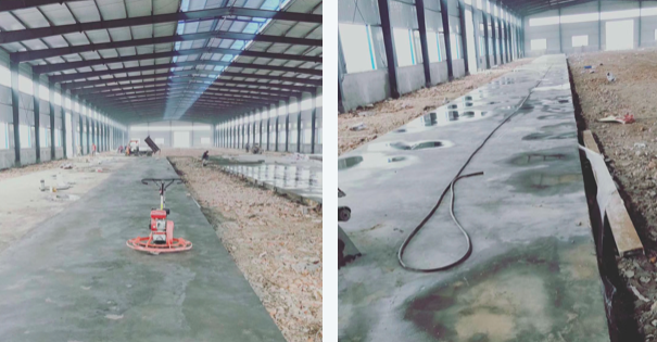 xx废旧回收厂房混凝土厂房地坪施工即将进行(图1)